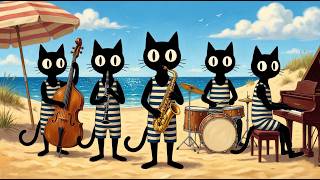 Slow Tide. Black Cats Cozy 1940s Vintage Noir Jazz to Relax by the Sea screenshot 4