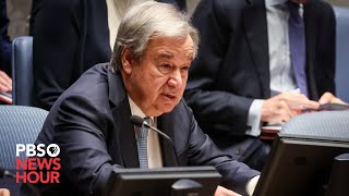 WATCH: Civilian casualties in Israel-Hamas war 'alarming,' warns UN Secretary-General Guterres Update