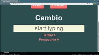 COMO HACER UN JUEGO DE PALABRAS CON JAVASCRIPT | TYPING GAME WITH JAVASCRIPT screenshot 1