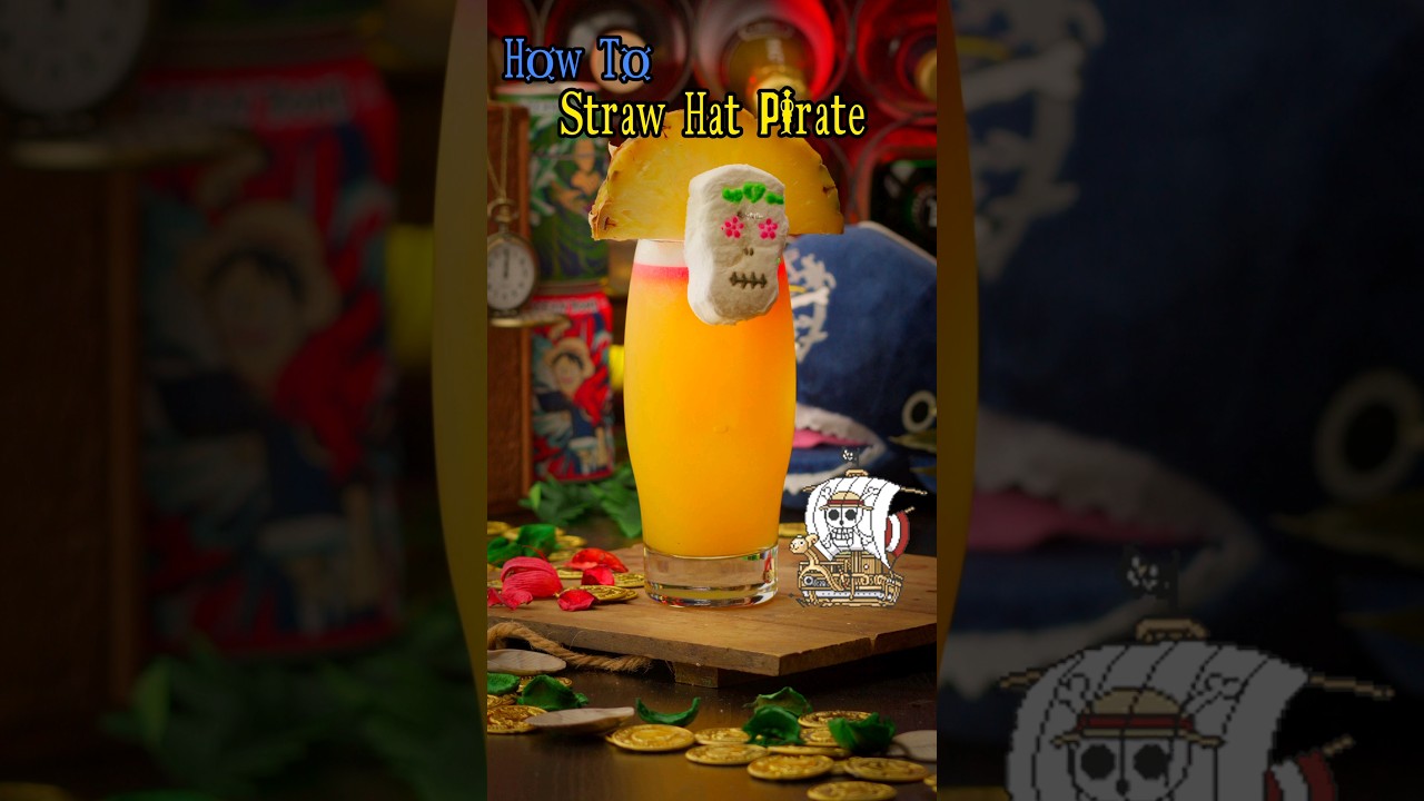 How To Make The Straw Hat Pirate | One Piece Cocktail | 