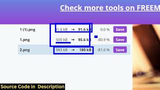 Build a Canva Clone Image Shrinker,Compressor &amp; Optimizer Editor Web App in Browser Using HTML