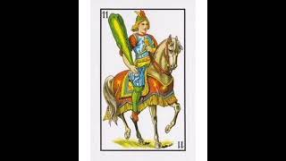 Caballero de Bastos de la Baraja Española. Escuela de la Baraja Española.#escueladetarot . Caballero de Bastos de la Baraja Española. Escuela de la Baraja Española.#escueladetarot .