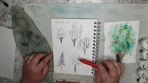 Creating a Tree with Lisa Christensen Using Brusho