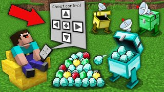 Minecraft NOOB vs PRO: NOOB CONTROL RICHEST CHEST WITH HELP MYSTERIOUS PHONE! 100% trolling