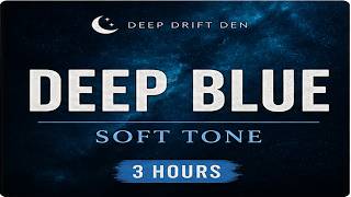 Brown Noise + Soft Tone for Deep Sleep | Static Blue Visual | 3 Hours