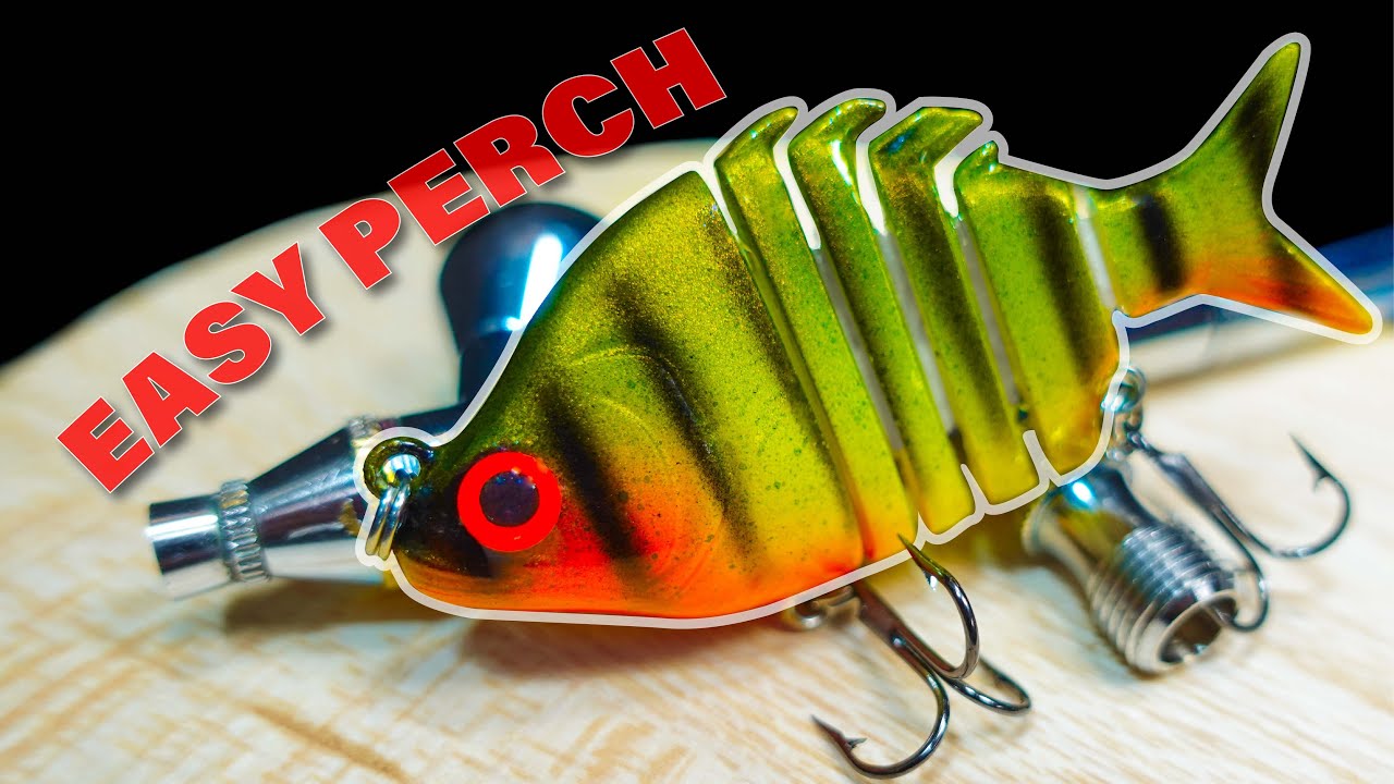 Lure Painting For Beginners // Easy Perch Pattern - YouTube