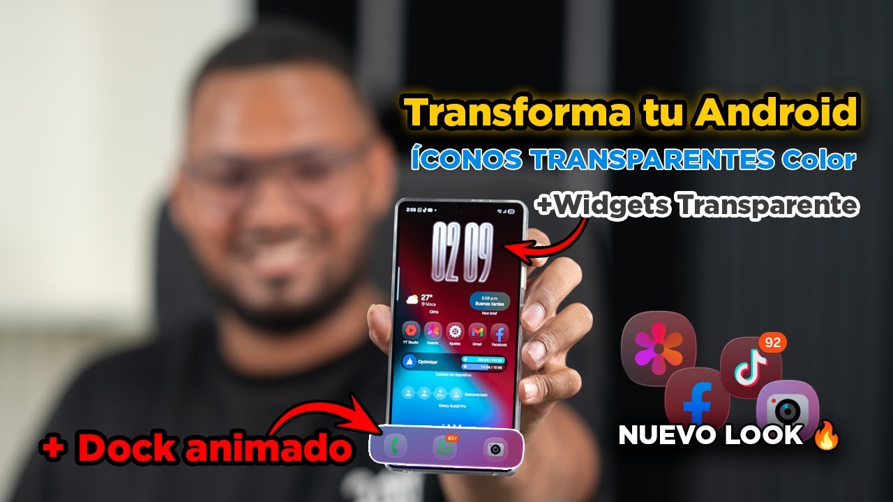 ¡Transforma tu Android al Estilo PRO con estos Iconos + Dock Animado ...