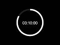 3 Hour 10 Min Study Timer | Minimalist Focus Countdown