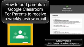 Parent Email Google Classroom