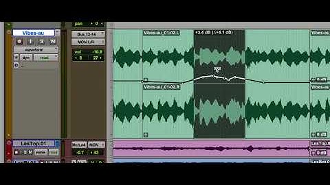 Trimming automation in Pro Tools