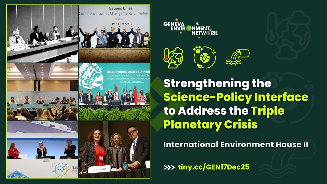 Strengthening the Science-Policy Interface to Address the Triple