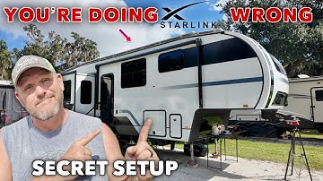 RV internet while towing- Starlink Mini mount on a 5th wheel RV! #starlinkmini #starlink