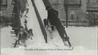 Celebrity Henry Ford II and Benson Ford Sledding Profile