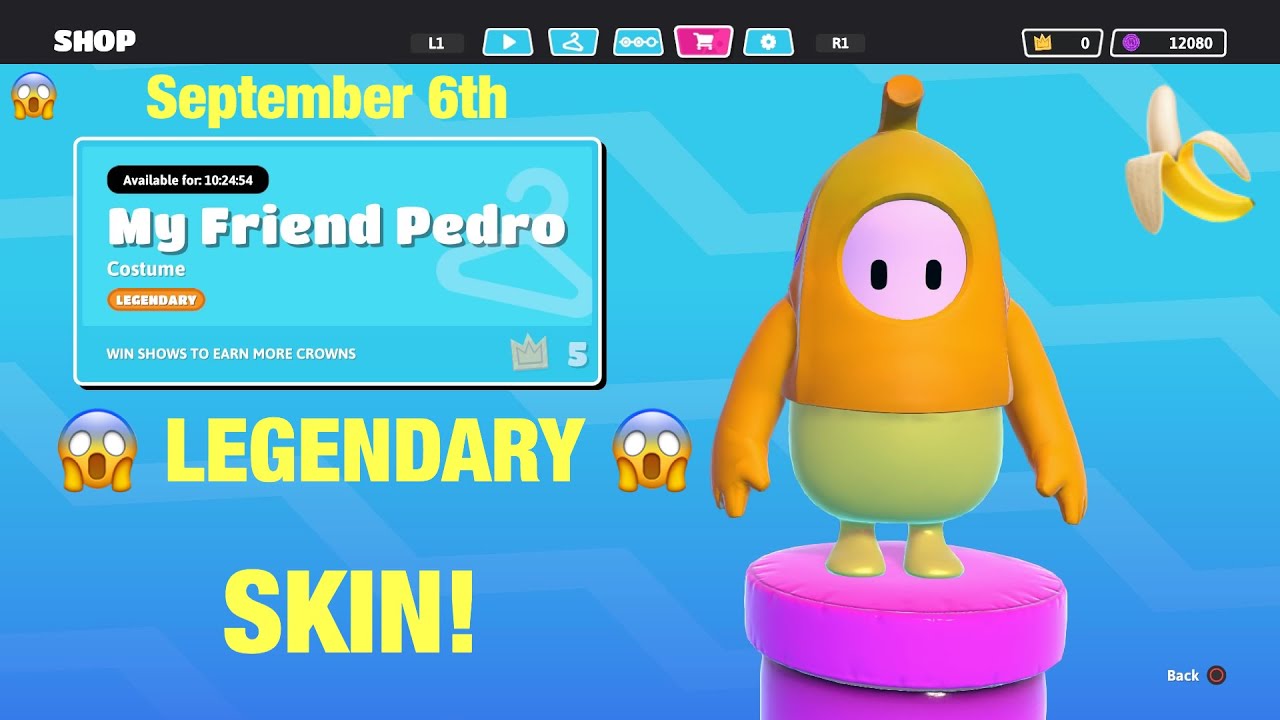 *New* Fall Guys - Item Shop 9/6/2020 (MY FRIEND PEDRO COLLABORATION LEGENDARY SKIN!)