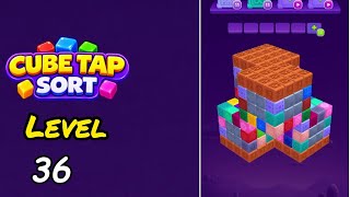 Cube Tap Sort Level 36 Walkthrough