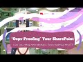 “Oops-Proofing” Your SharePoint : Can You Stop Site Members from Deleting Stuff?