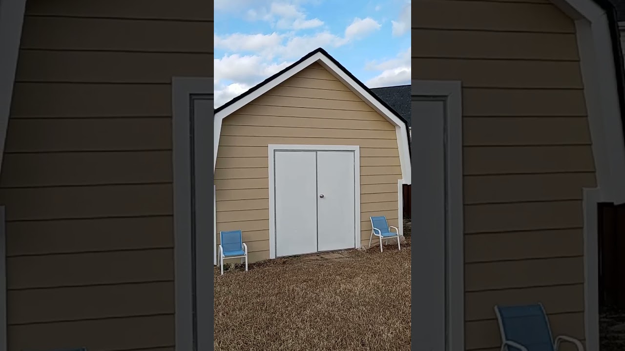How To Repair a Wooden Shed with Hardie Plank Beaded Fiber Cement Lap Siding.