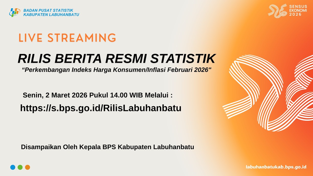 Berita Resmi Statistik Perkembangan Indeks Harga Konsumen/Inflasi Februari 2026 Kab. Labuhanbatu