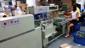 garbage bag roll shrink wrapping packaging packing machine