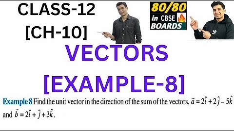 Find the unit vector in the direction of sum of the vectors, à = 2î + 2 ĵ – 5k &  b = 2i + j +3k...