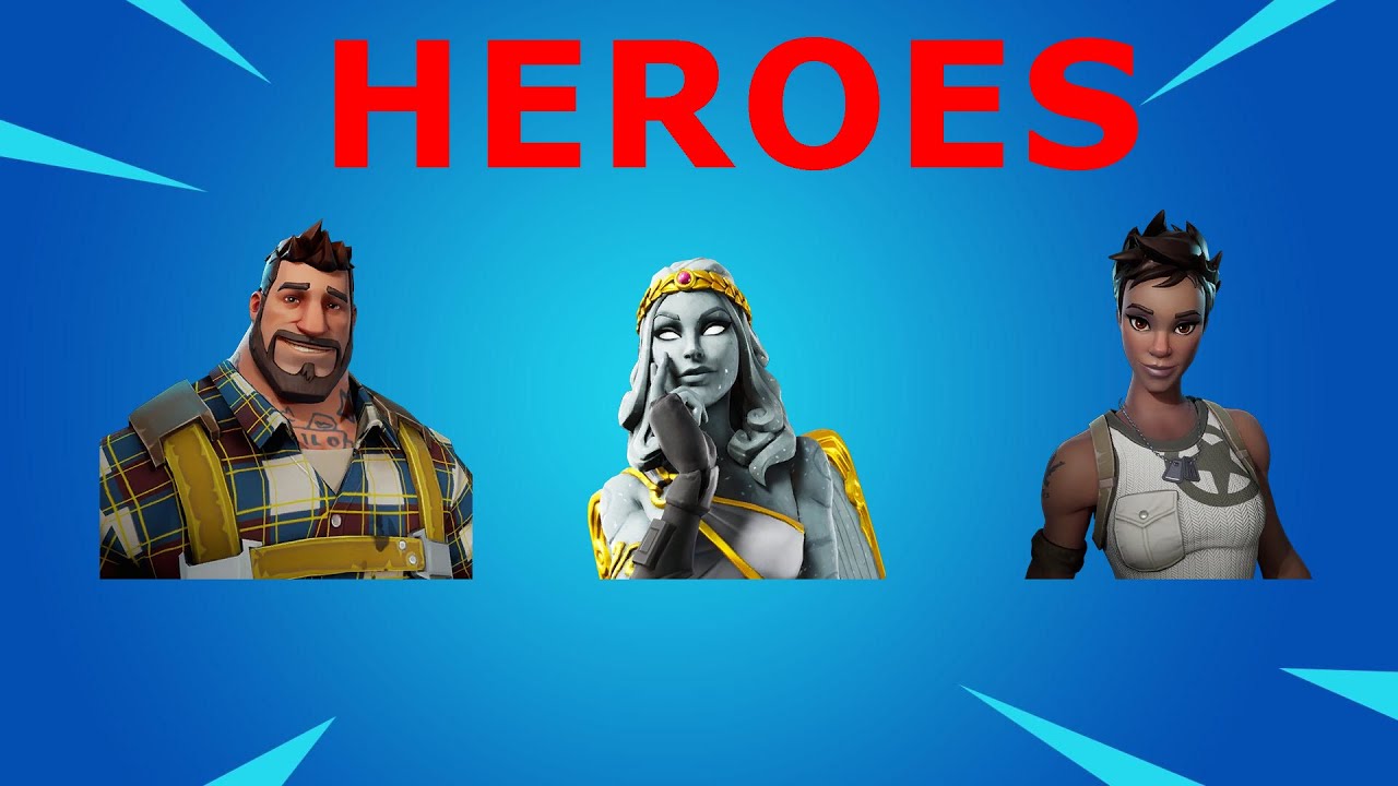 TRES BUILDS DE HEROES QUE NECESITAS PARA ROMPERLA EN FORTNITE SALVAR AL MUNDO - PARTE 1