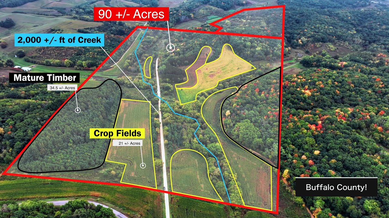 Legendary Deer Hunting Retreat in Buffalo County, Wisconsin Prime 90