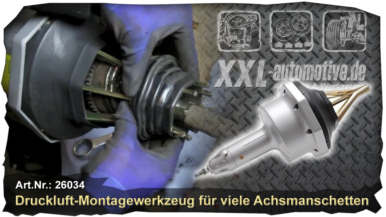 Druckluftwerkzeug zur Montage von Achsmanschetten Achsmaschette Werkzeug  wechseln PSA Peugeot Fiat 