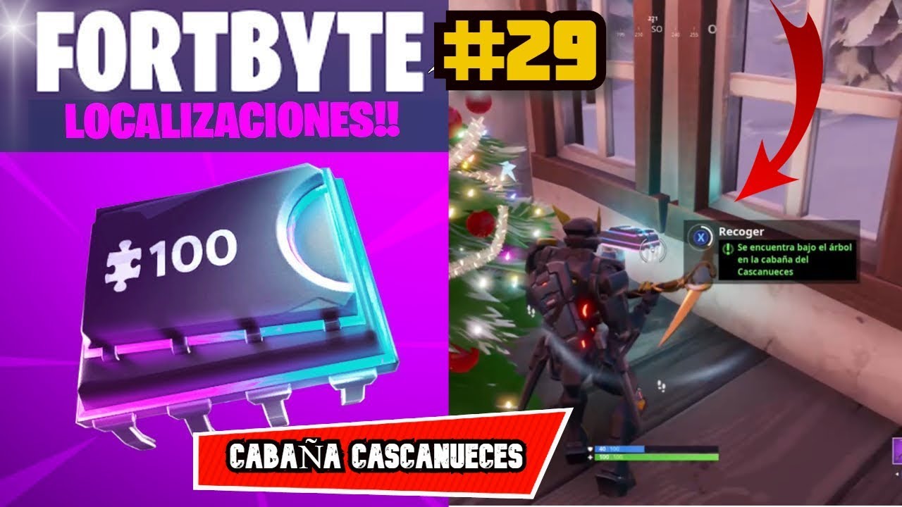 FORTNITE FORTBYTE 29 SE ENCUENTRA BAJO EL ÁRBOL EN LA CABAÑA DEL CASCANUECES
