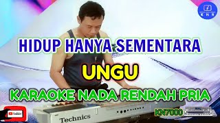 Hidup Hanya Sementara - Ungu | Karaoke Nada Rendah Pria | Edisi Ramadhan