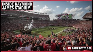Inside Raymond James Stadium for a Tampa Bay Buccaneers Football Game