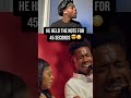 He held the note for 45 seconds🤯😳  #reaction #trending