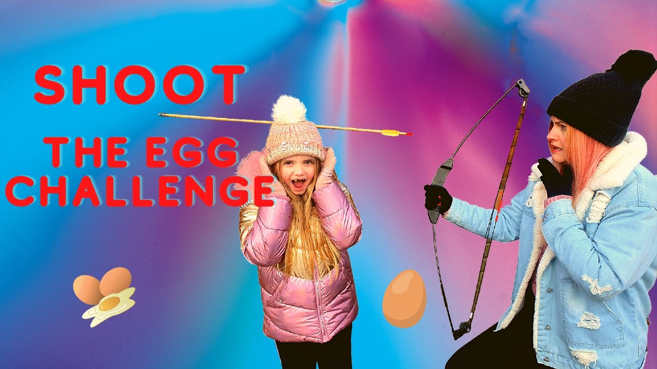 Bow & Arrow Egg Shooting Challenge! A Complete Mess!