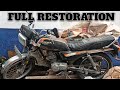 Full restoration1985 honda gl max abandonedfrom trash to incredible black motorcycle  timelapse