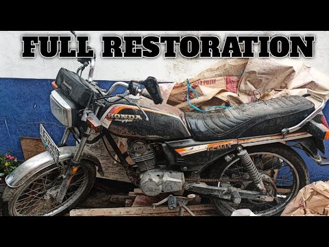 FULL RESTORATION•1985 HONDA GL MAX Abandoned•From TRASH To Incredible BLACK Motorcycle | TimeLapse