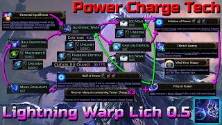 INFINITE MANA! Lightning Warp Lich Endgame Build Guide - Path of Exile 2 Patch 0.5