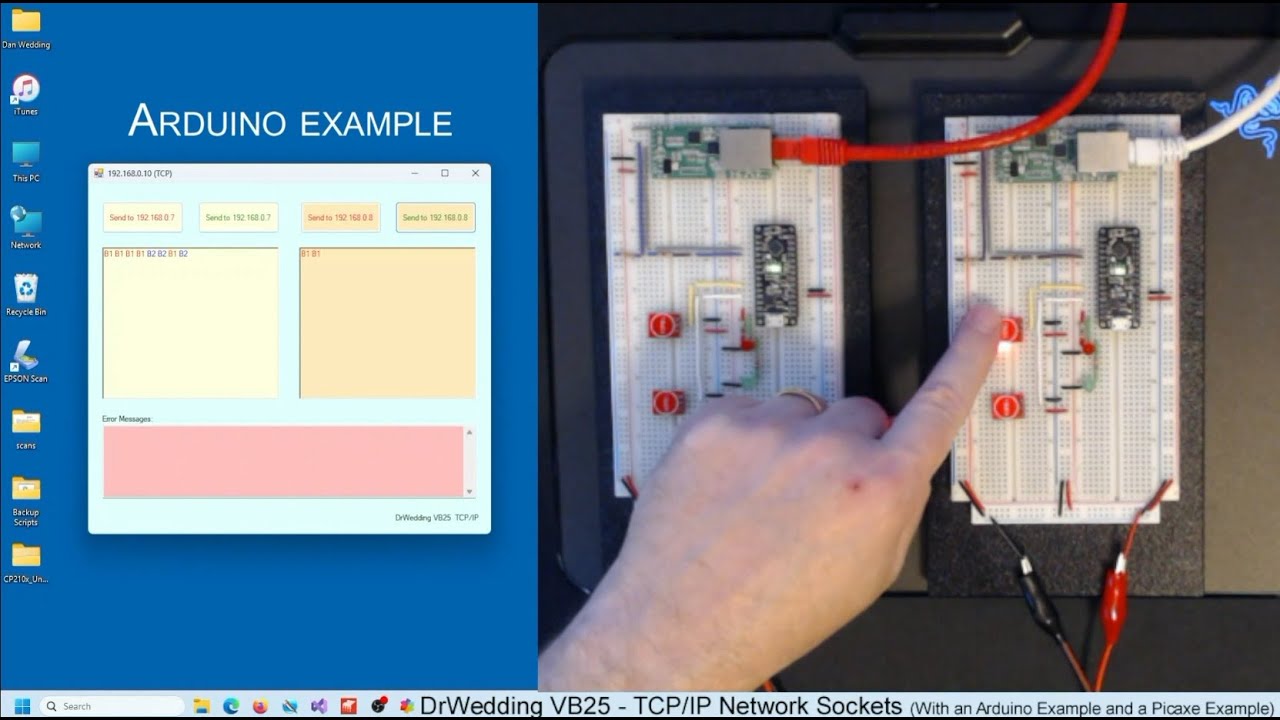 Socket Transfer Program Arduino DrWedding VB25: TCP/IP Network Sockets with an Arduino and a Picaxe ...