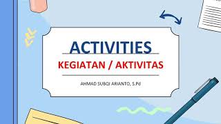 Bahasa Inggris Kelas 3 - Materi Activities