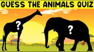 Kids Quiz : Guess the Animal from their Shadow | Brain Games | Learn about Animals Quiz for Kids