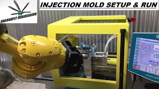 Injection molding setup and run