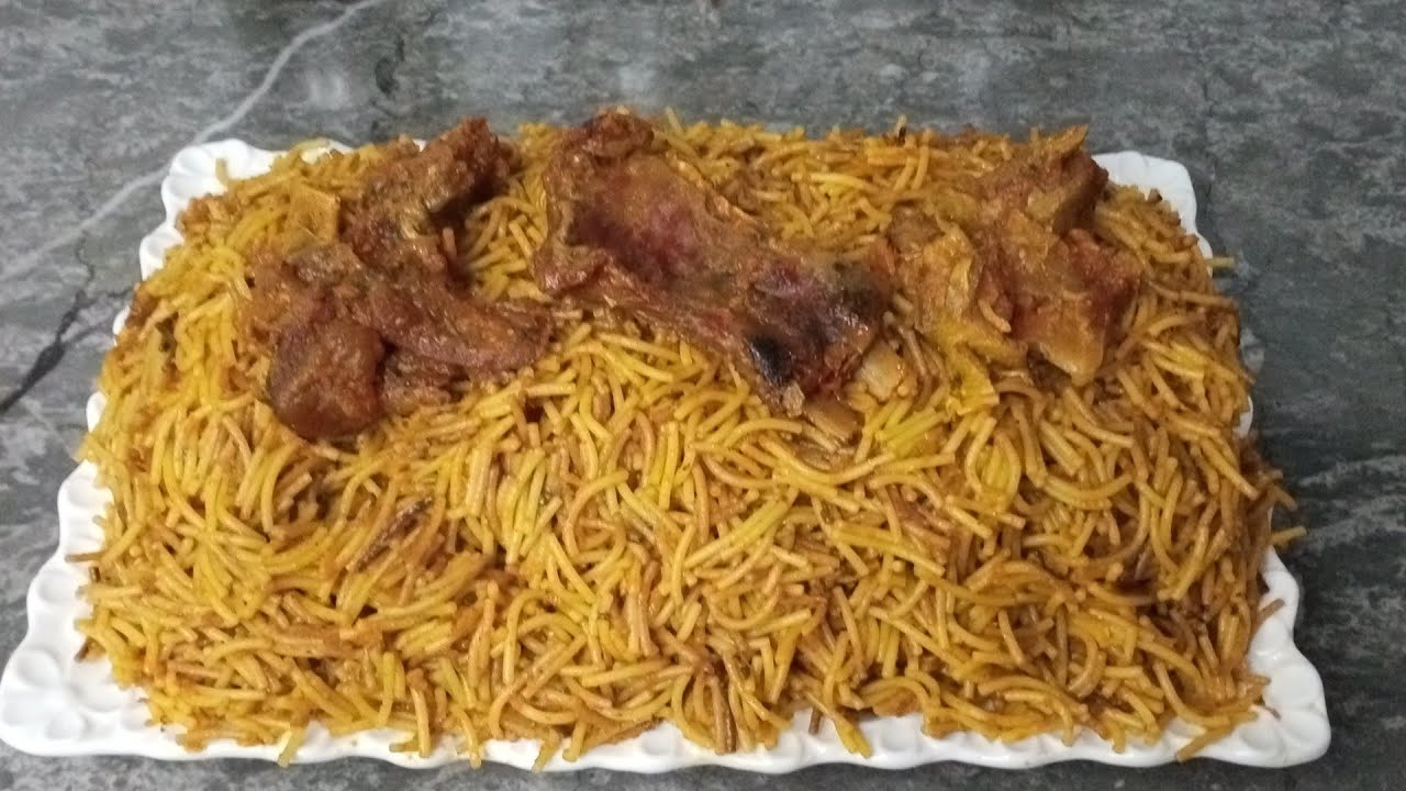 الشعرية بالقديد (اللحم المجفف) للعشاء بنينة بزاف وسهلة التحضير