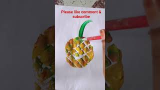 Diy Vegetable Printing Pineapple