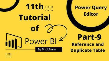 #powerbi#Difference Between Reference and Duplicate Table# (Tutorial -11)