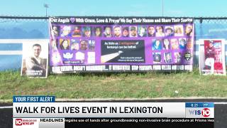 Families walk in memory of fentanyl victims at Lexington High School event
