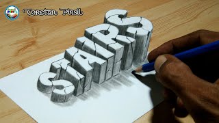 How to draw 3D STAIRS | DIY 3D Ladder screenshot 2