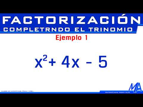 Factorización completando el trinomio cuadrado perfecto | Ejemplo 1