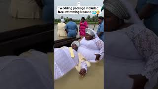 ”“Wedding package included: free swimming lessons 🏊‍♂️😂 #shorts