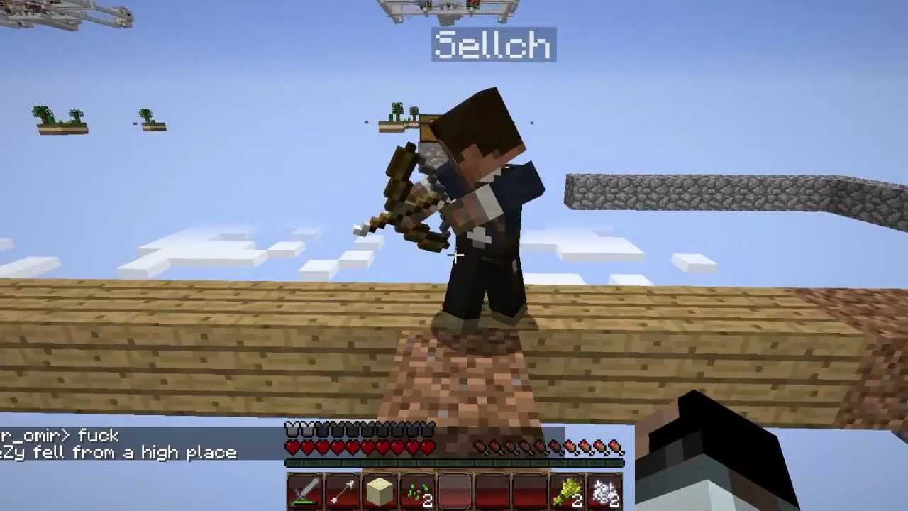 Выживание на карте "Skyblock warriors" №1