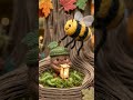 Tumble down, little acorn, through the moss and leaves!