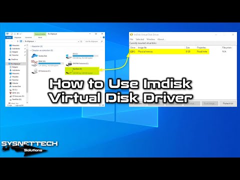 How to Use Imdisk Virtual Disk Driver Toolkit on Windows 10 | SYSNETTECH Solutions