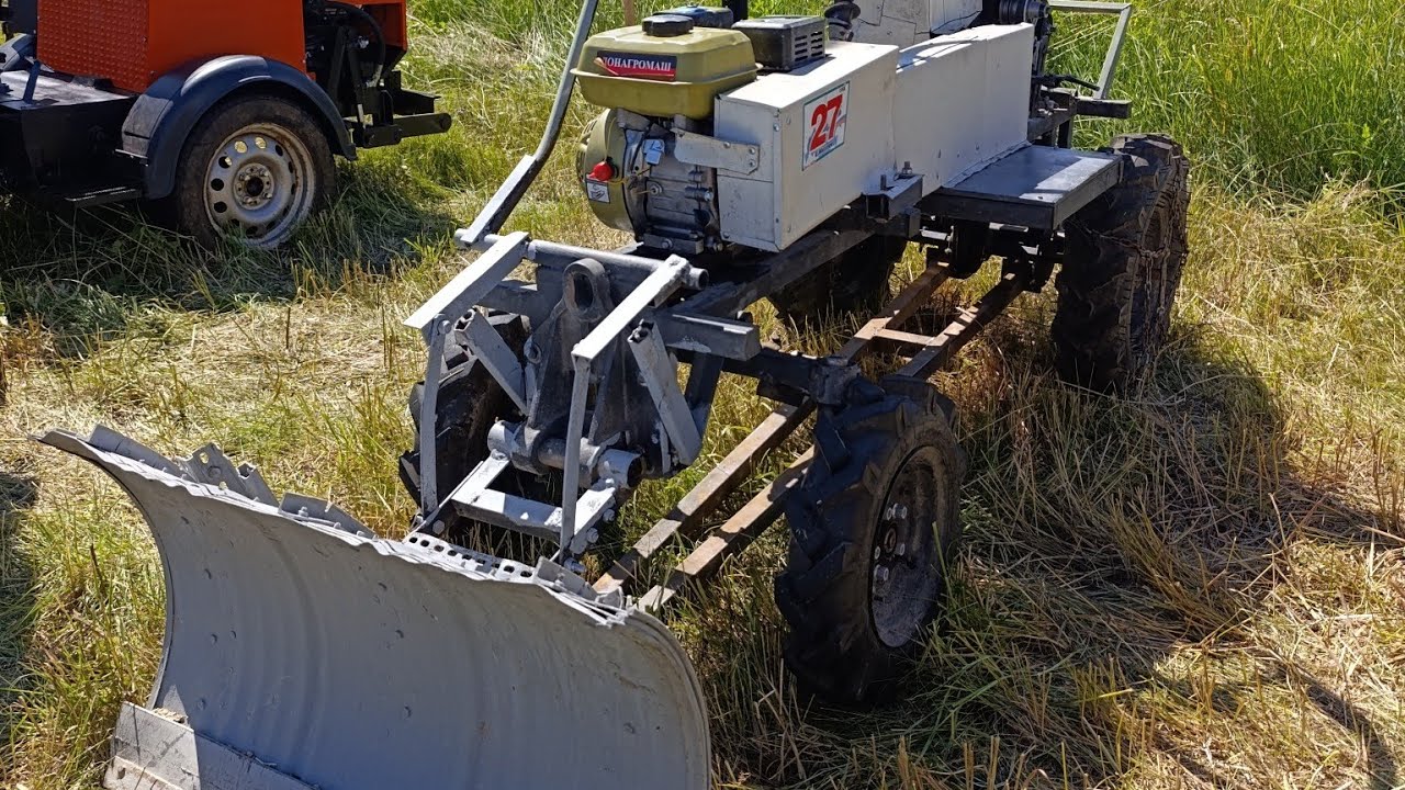 Самодельный минитрактор. Простой и функциональный.